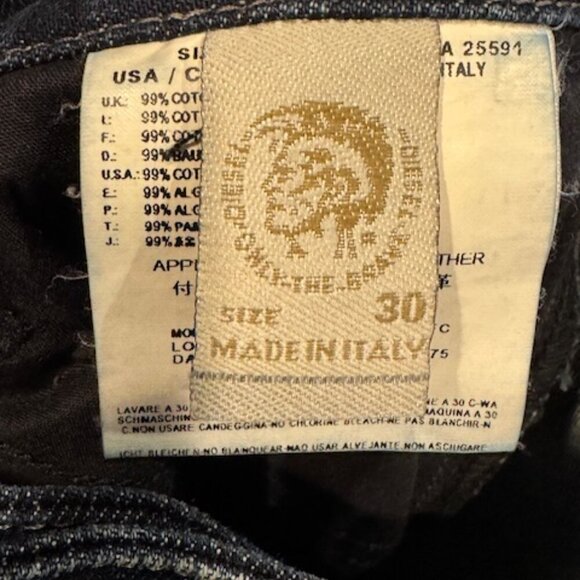 Diesel Louvely Jeans Womens Size 30x32 Bootcut Fit Stretch Denim Mid Rise Blue - Picture 5 of 6